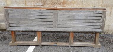 Folding hardwood garden table by 