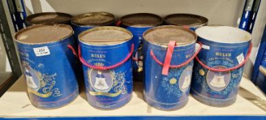 Seven various commemorative Bells whisky decanters in original boxes (lids rusted) to celebrate