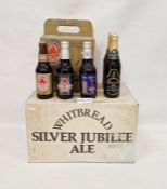 Sealed case of Whitbread Silver Jubilee ale plus four, a six bottle presentation pack of Bass & Co