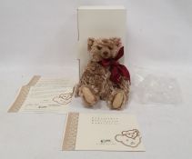 Steiff 2007 'The Million Hugs' bear, limited edition 1743, copper brown, with certificate, 27cm,