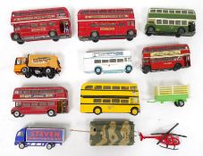 Large quantity of Corgi, Lledo, Matchbox, Hot Wheels  playworn diecast model cars to include Corgi