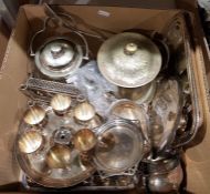 Coalport 'Revelry' lidded bowl with box, a green Wedgwood jasperware dish, a 19th century blue and