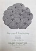 After Jacques Hnizdovsky (1915-1985)  Exhibition poster  Herd of sheep, woodcut 1966 
