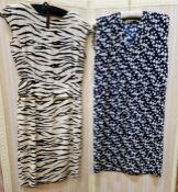 Christian Dior blue chiffon sleeveless shift labelled 