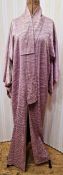 A pale mauve Japanese kimono