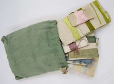 Assorted vintage silk threads and embroidery threads (2 bags)