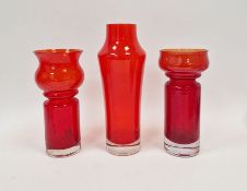 Tamara Aladin (b.1932-2019) for Riihimaki, a cased red and clear glass 