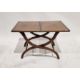 Mahogany folding side table of rectangular form, 47cm high x 76cm wide x 50cm deep when open - Image 1 of 2