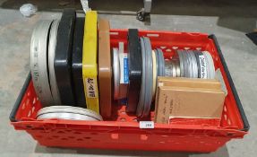 Collection of mainly western/cowboy movie films on 16mm such as Prairie Justice; Lone Wolf, Hopalong