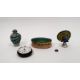 Silver pocket watch with subsidiary seconds dial, key winding, an enamelled small hairbrush, a - Image 1 of 7