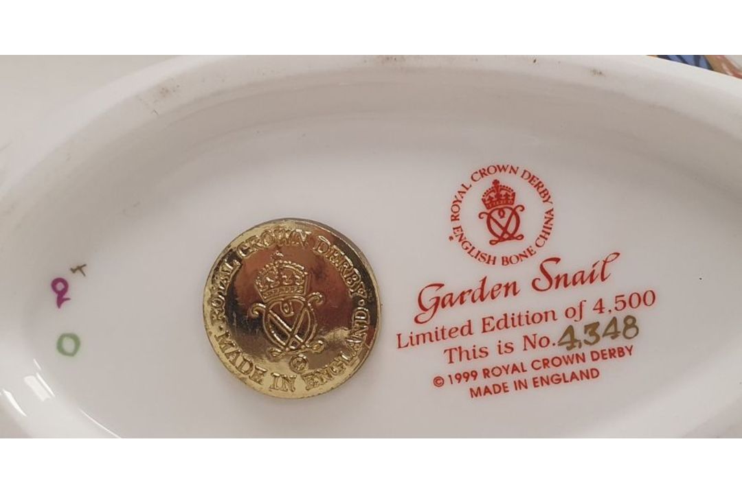 Two Royal Crown Derby bone china paperweights, the first modelled as an 'Armadillo' circa 1996, - Image 3 of 4