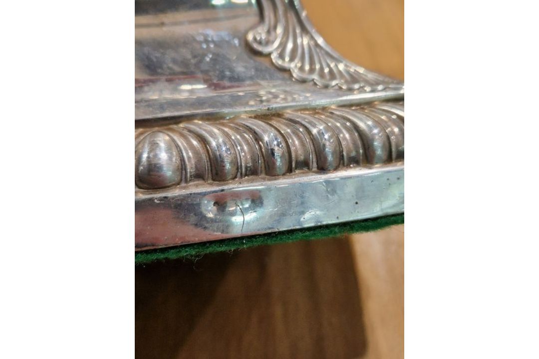 Victorian set of four large silver candlesticks, of Corinthian column form, on square bases, - Image 19 of 31