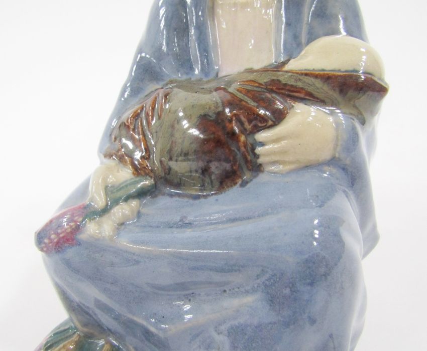 Carter Stabler Adams Poole pottery lavender figure by Phoebe Stabler, the seated woman wearing - Image 5 of 10