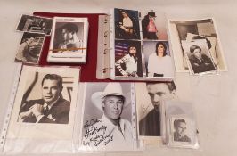 Quantity postcards and photographs, pop star related to include Michael Jackson, film star postcards