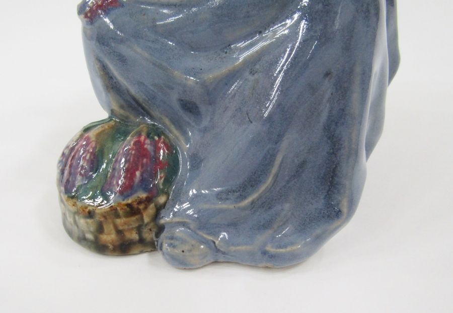Carter Stabler Adams Poole pottery lavender figure by Phoebe Stabler, the seated woman wearing - Image 4 of 10