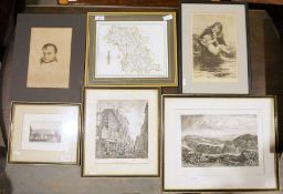 After JMW Turner, engraved by WB Cooke Three engravings  