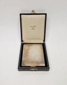 Mid century Danish silver cigarette case, by Johannes Siggard, of rectangular form, housed in