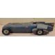 Kingsbury Bluebird clockwork tinplate landspeed record car with UK and USA flags to tail, Dunlop - Image 3 of 4