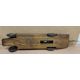 Kingsbury Golden Arrow clockwork tinplate landspeed record car with Uk flags to tail - Image 4 of 4