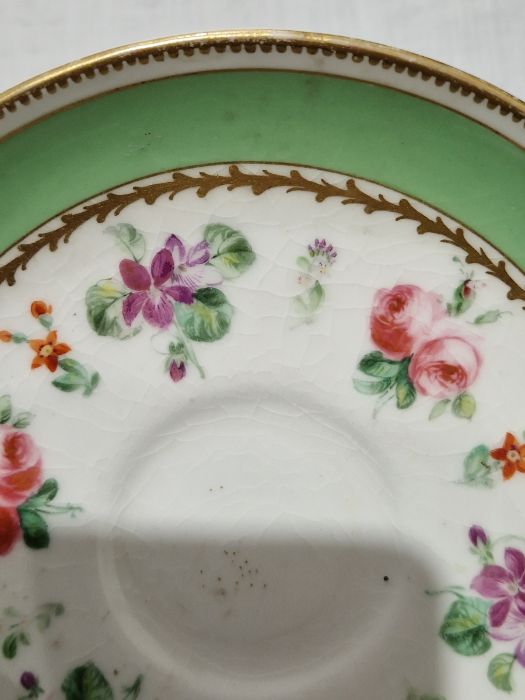 Group of English and continental 19th/early 20th century porcelain tea and coffee cups and - Image 11 of 22