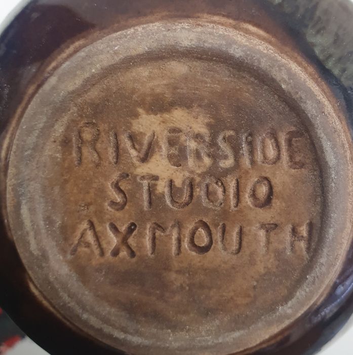 Collection of studio pottery and other items including a Beswick pottery grey setter marked Bayldons - Image 6 of 9