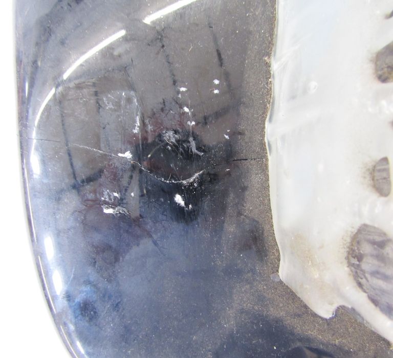 Charles Bray (1922-2012), a glass stalagmite formed sculpture, circa 1980-90, on a black opaque - Image 3 of 4