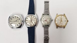 Vintage Timex automatic gentleman's wristwatch, the circular dial with blue baton hour markers,