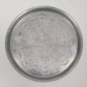Festival of Britain 1951 aluminium tray, circular, 24.5cm diameter