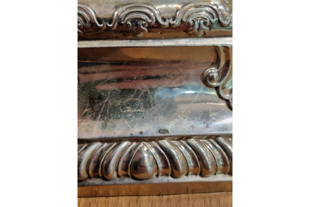 Victorian set of four large silver candlesticks, of Corinthian column form, on square bases, - Image 26 of 31