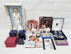Diana Princess of Wales porcelain portrait doll, Franklin Mint limited edition, boxed, ceramics,