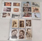 Loose leaf folders of film stars and film related 