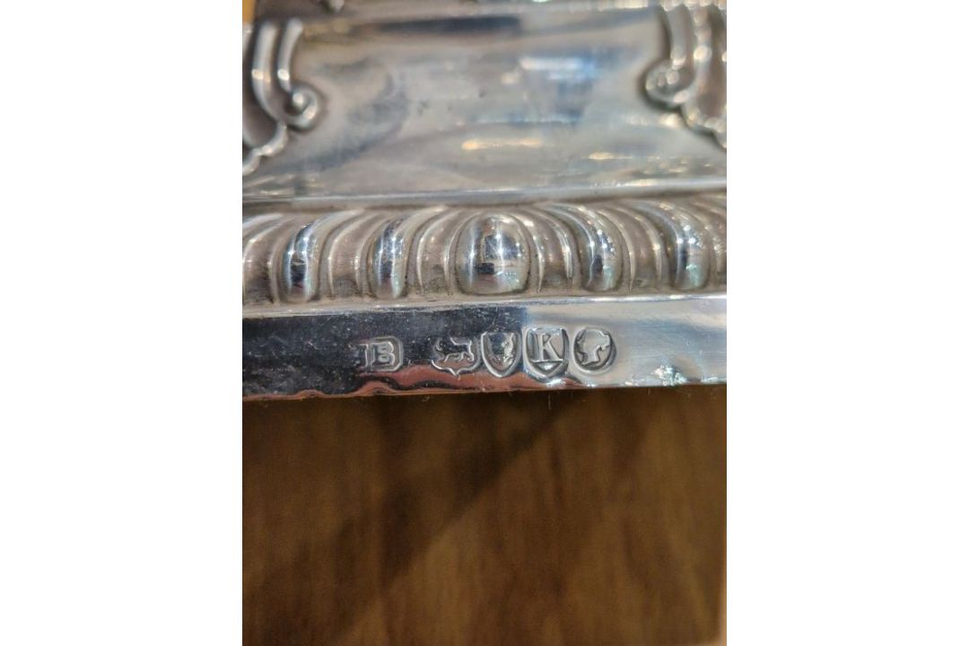 Victorian set of four large silver candlesticks, of Corinthian column form, on square bases, - Image 8 of 31