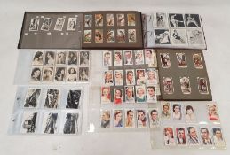 Quantity film related and other cigarette cards, cartes-de-visite and similar ephemera