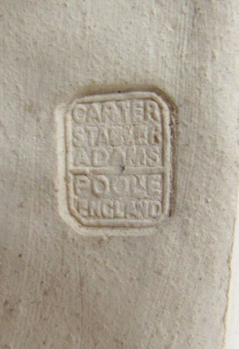 Carter Stabler Adams Poole pottery lavender figure by Phoebe Stabler, the seated woman wearing - Image 10 of 10