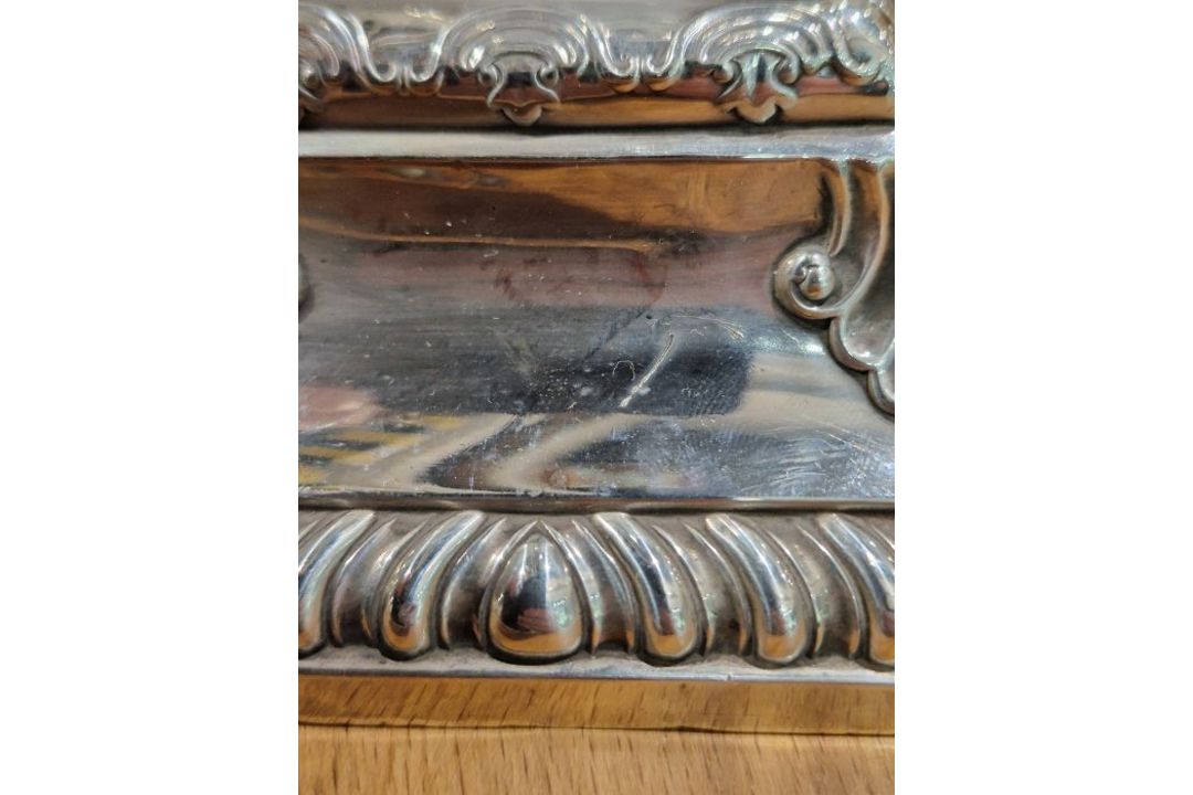 Victorian set of four large silver candlesticks, of Corinthian column form, on square bases, - Image 12 of 31