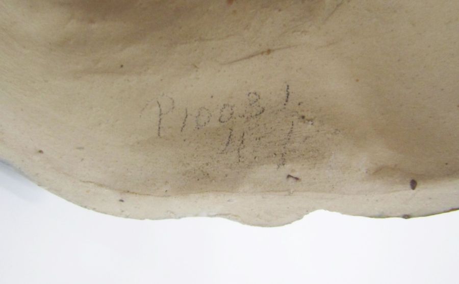 Carter Stabler Adams Poole pottery lavender figure by Phoebe Stabler, the seated woman wearing - Image 2 of 10