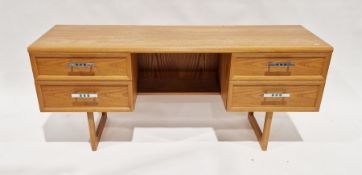 Mid-century G-Plan dressing table retailed by House of Fraser, having four drawers each with