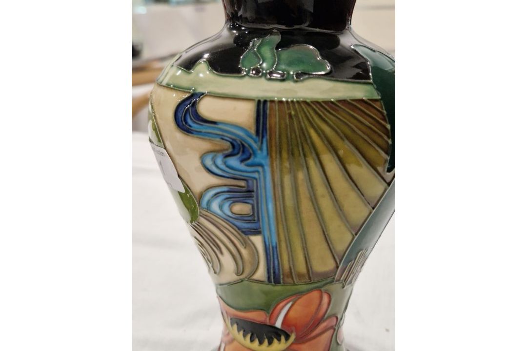 Moorcroft inverted baluster vase and cover, circa 2006, printed and painted marks, tubelined with - Image 6 of 15