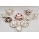 Group of 19th century Rockingham-style teawares including a blue and gilt two-handled sugar bowl and - Image 2 of 7