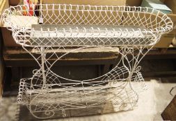 Vintage wire framed plant holder