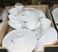 Part Royal Doulton 'Greenbrier' (TC1009) dinner/tea service consisting of dinner, tea and side