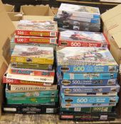 Large quantity of jigsaw puzzles, mainly railway and steam related