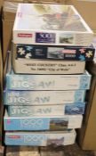 Large quantity of jigsaw puzzles (3 boxes plus)
