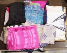 Reed & Sons Limited childrens sailor suit and a box of linen, scarves, etc