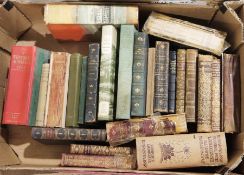 Assorted antiquarian volumes, in need of restoration to include Prize binding for Worcester Royal