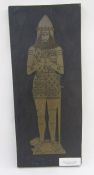 Three replica brass rubbings: two-dimensional figures of Thomas Mason, fellow of Magdalen College