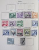 British empire/commonwealth stamps: green SG KGVI (1964 edition) purposed album of used