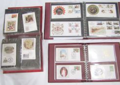 All world stamps: black tin box of over 200 covers mainly from the 1960s - 1980s plus cardboard