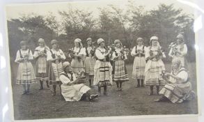 Four albums of old postcards to include photographic, greetings and art, 336 cards in total (4