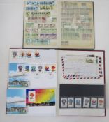 Hong Kong stamps: QV to QEII accumulation in large and small stock book, mostly used some mint,
